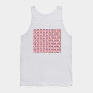 Cutesy Pink Eiffel Tower Pattern Tank Top